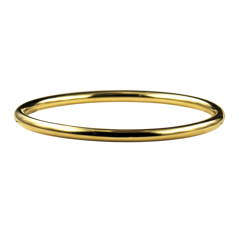 Stainless Steel Gold Ion plated 4.50Mm Round Bangle