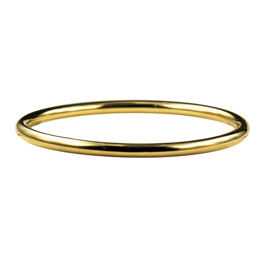 Stainless Steel Gold Ion plated 4.50Mm Round Bangle