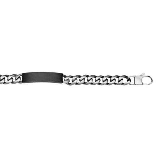 Blaze Stainless Steel Mens Id Bracelet