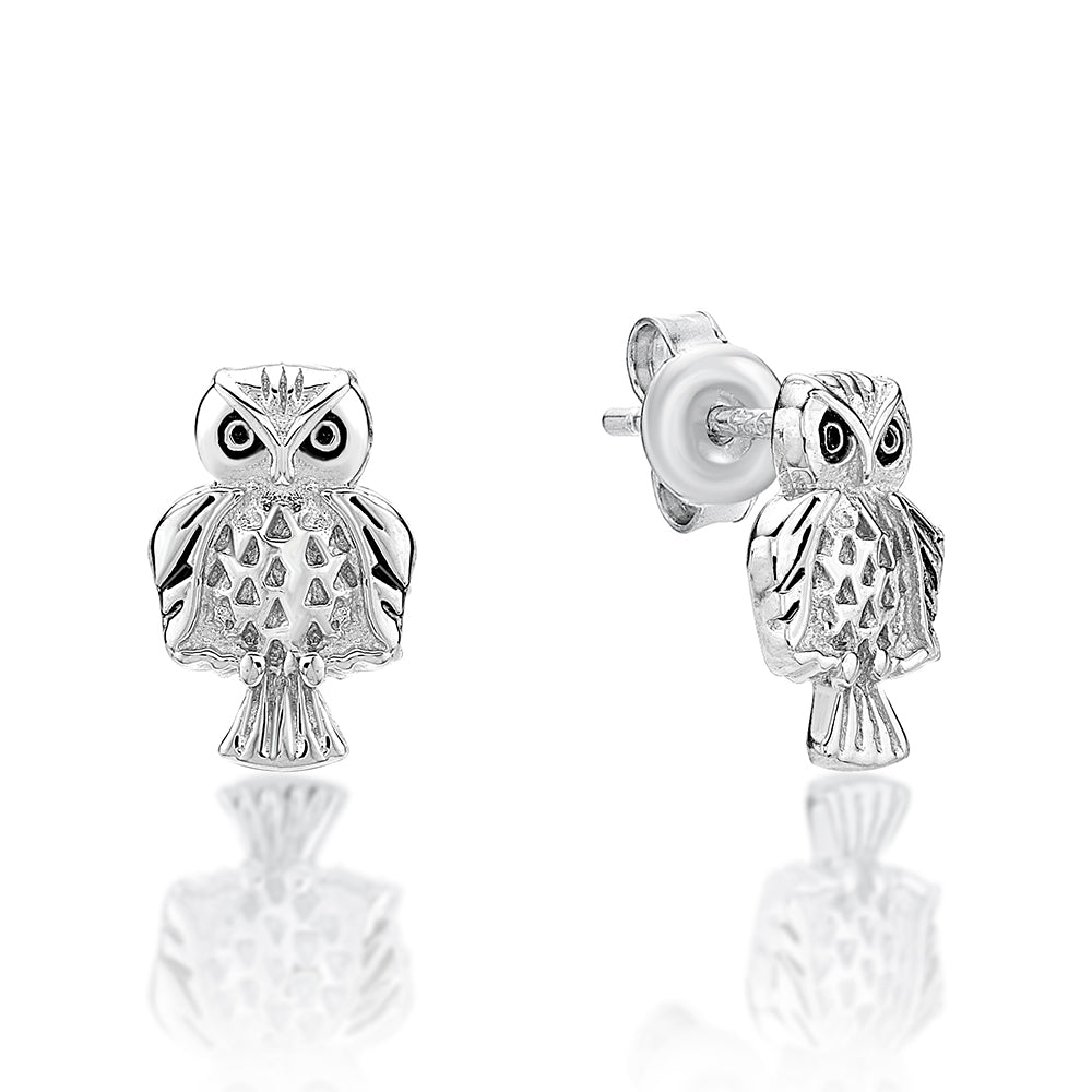 STERLING SILVER OWL WITH ATTITUDE STUDS
