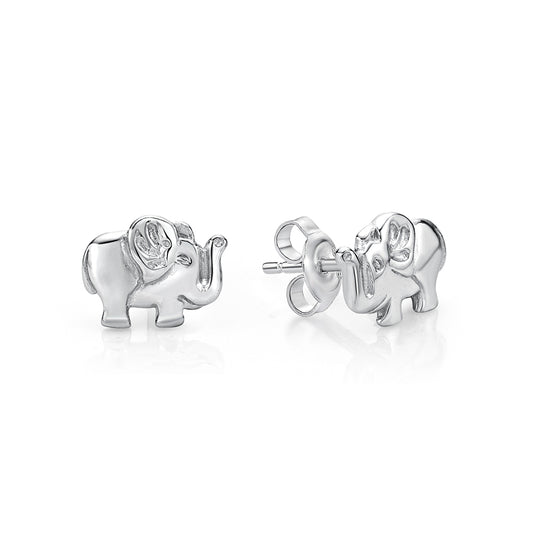 Sterling Silver Elephant Studs