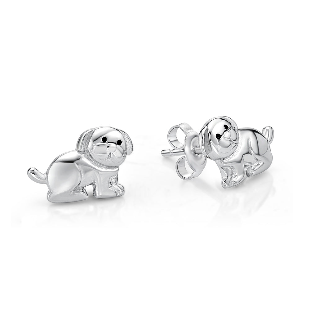 Sterling Silver Cat Studs