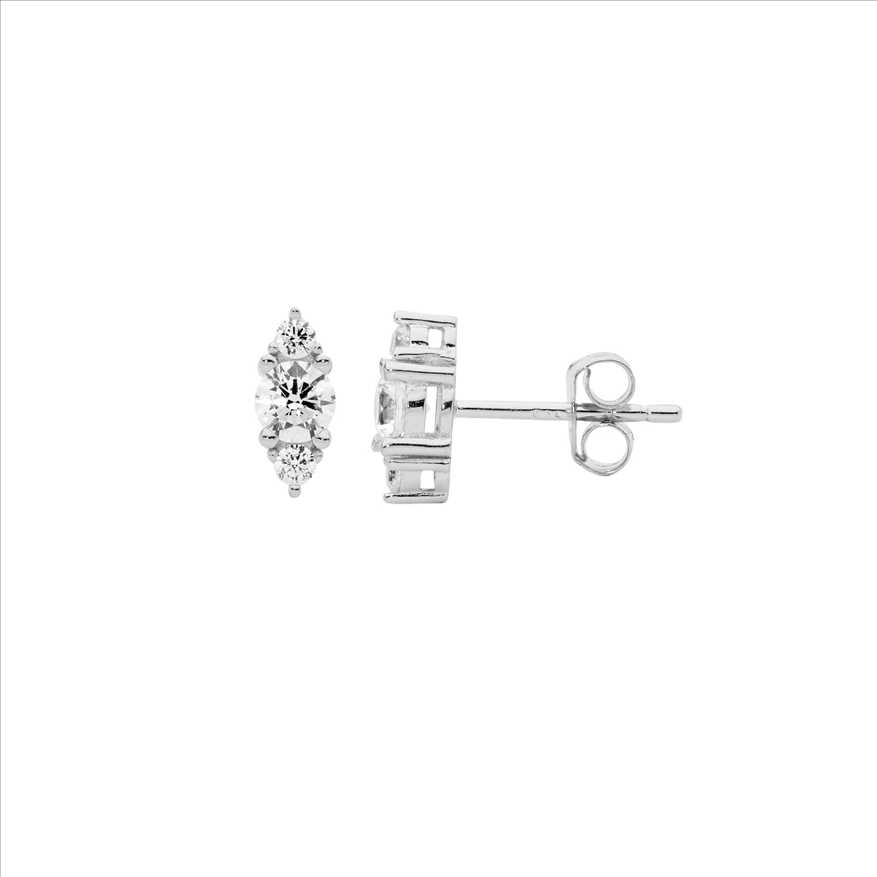 Sterling Silver Cubic Zirconia Stud