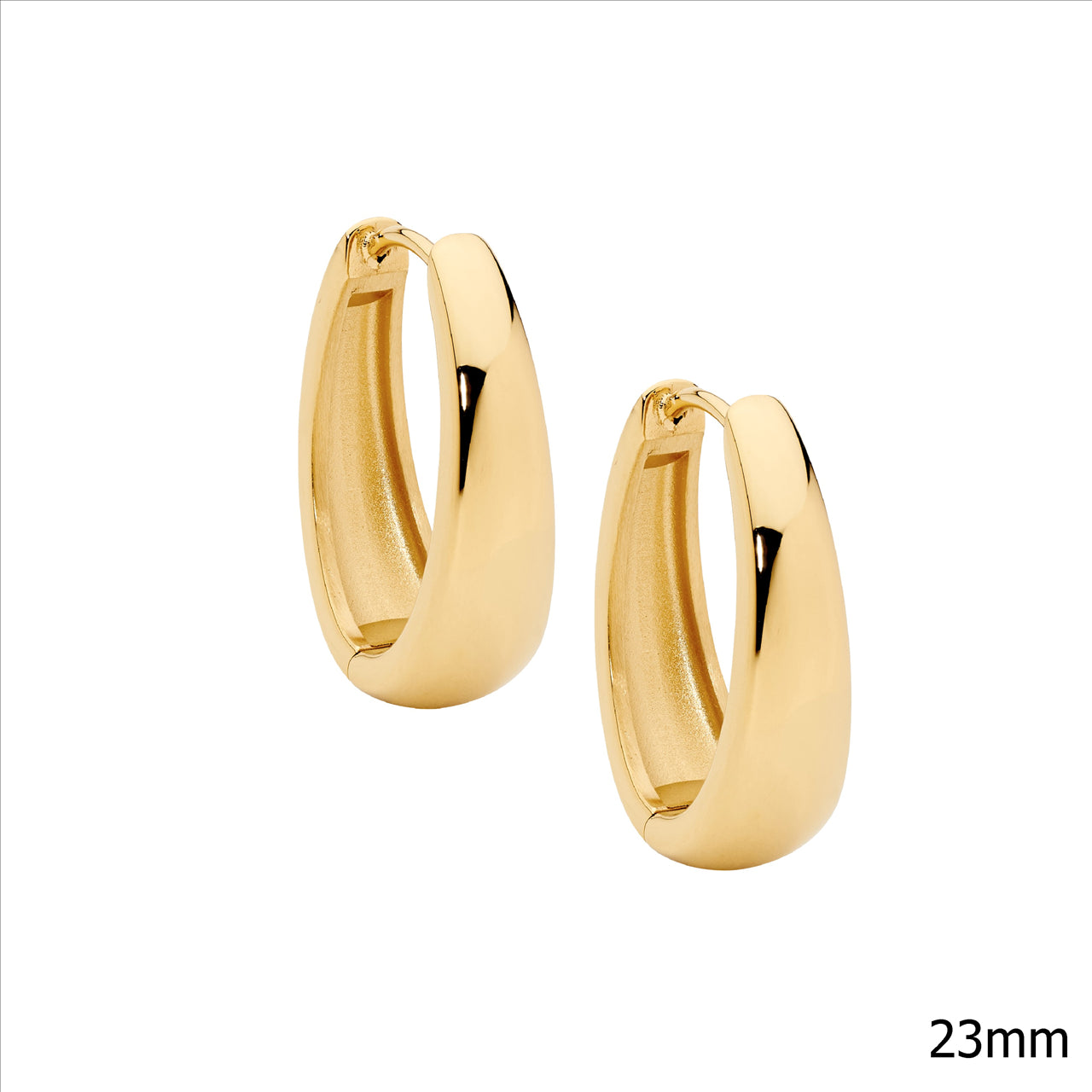 Gold Plated Stainless Steel Huggie Earrings