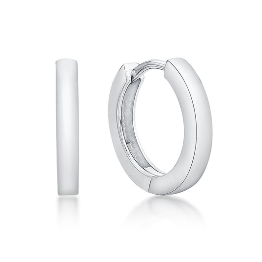 Sterling Silver Huggie Earrings 2.5X15mm