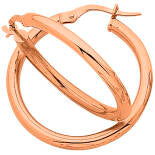 9Ct Rose Gold Silver Filled Hoops