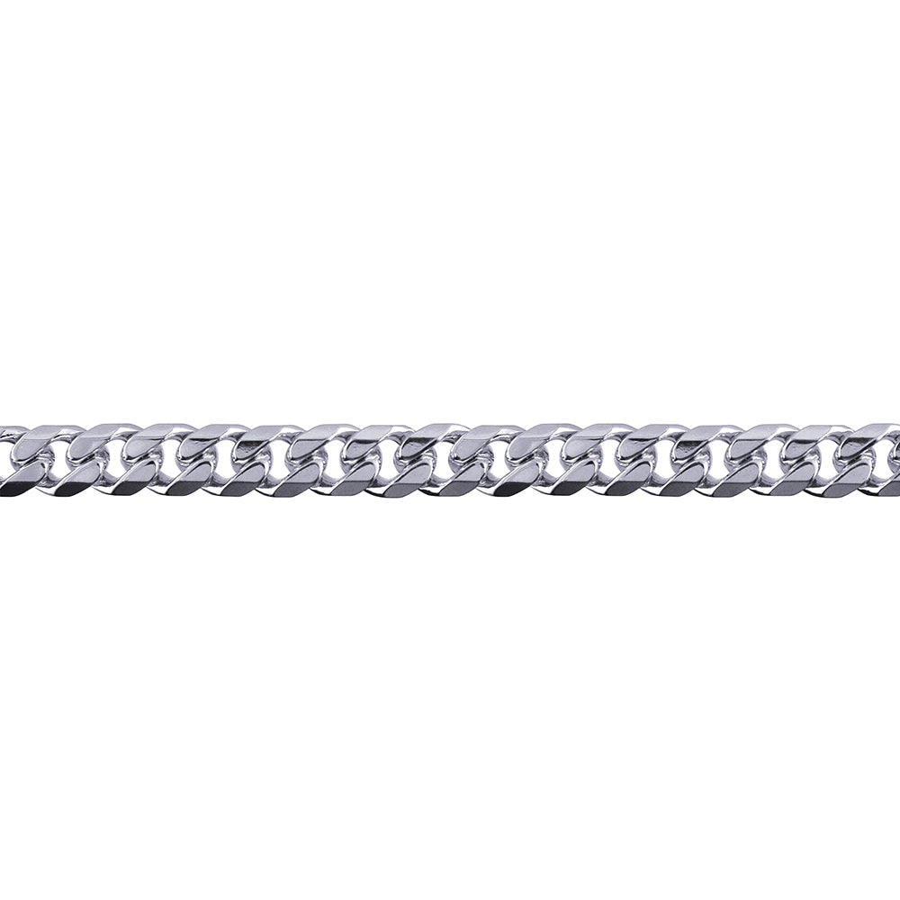 STERLING SILVER DIA CURB CHAIN