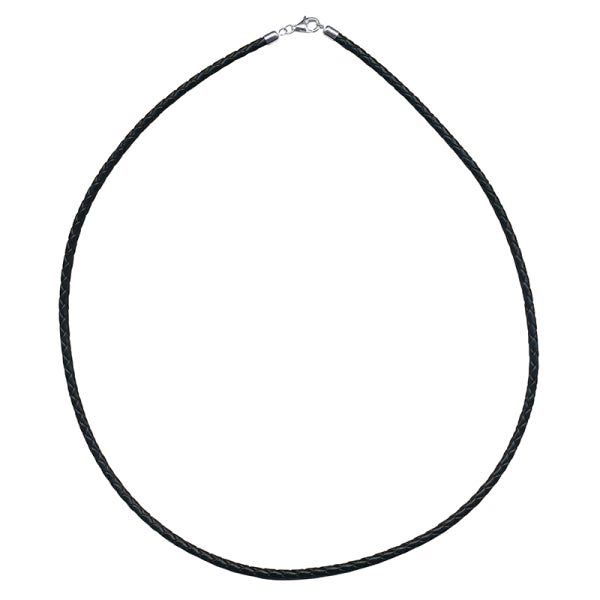 SS 3MM LEATHER NECKLET