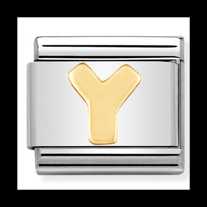 Letters Composable Classic St/Steel And 18Ct G