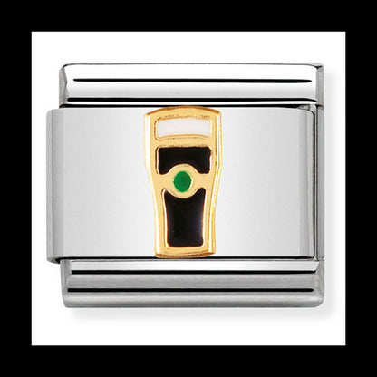 Classic Uk St/Steel Enamel And 18Ct Gold Guine