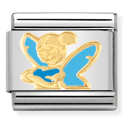 Classic Symbols St/Steel Enamel And 18Ct Gold