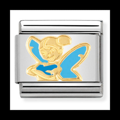 Classic Symbols St/Steel Enamel And 18Ct Gold