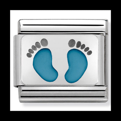 Classic Oxidised Plates St/Steel Enamel & Silver