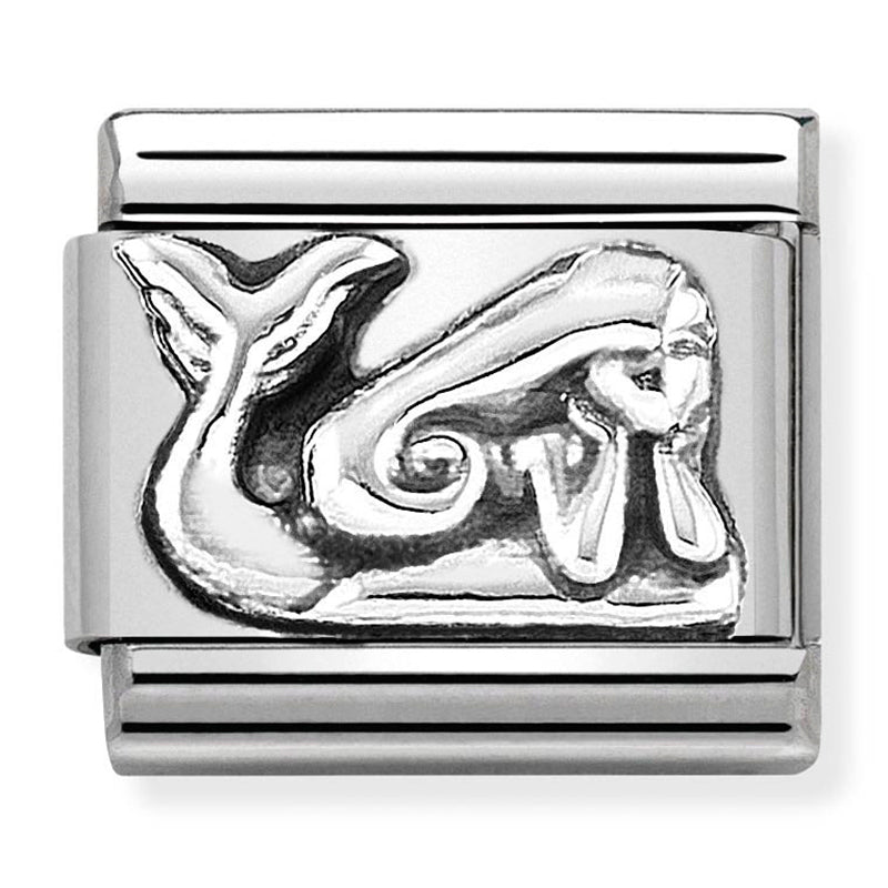 NOM-330101 37 COMP Classic OXIDISED SYMBOLS st/steel & sterling silver (Mermaid)