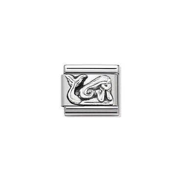 NOM-330101 37 COMP Classic OXIDISED SYMBOLS st/steel & sterling silver (Mermaid)