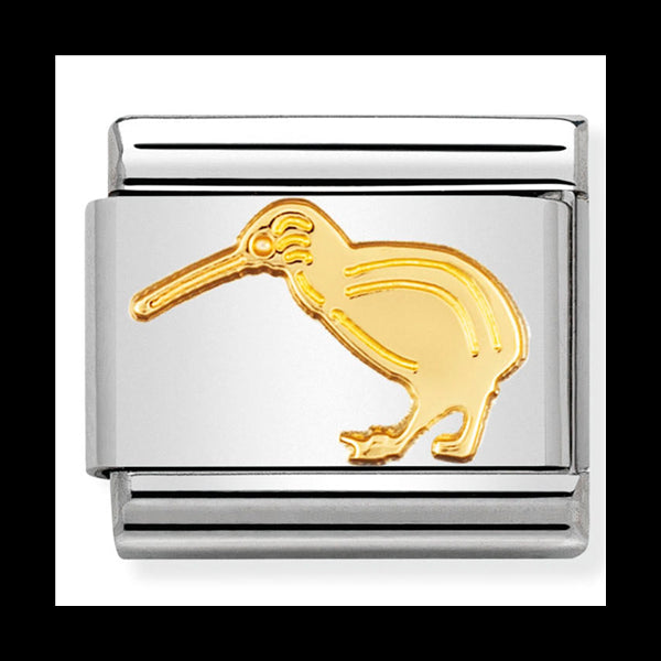 Classic Animals Air St/Steel 18Ct Gold Kiwi