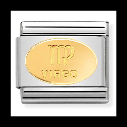 Nom-030165 06 Comp Classic Zodiac Oval St/Steel & 18Ct Gold (Virgo)