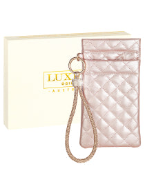 Luxury Glasses Pouch - Rose