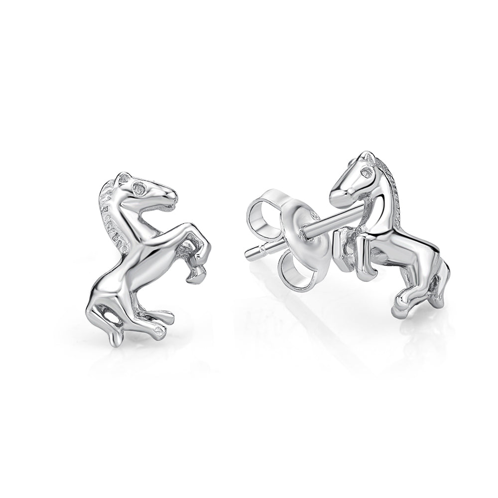 STERLING SILVER HORSIE STUDS